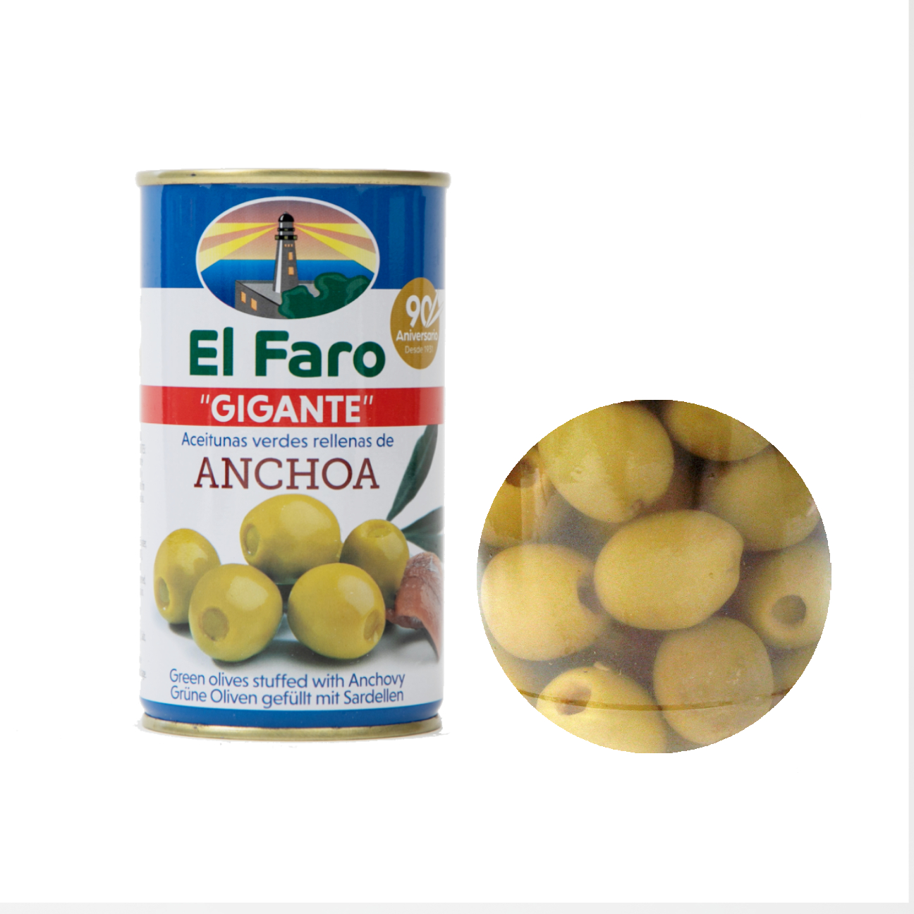 マンサニージャ（種無しアンチョビ入り）オリーブの実 スペイン産OLIVES STUFFED WITH ANCHOVY